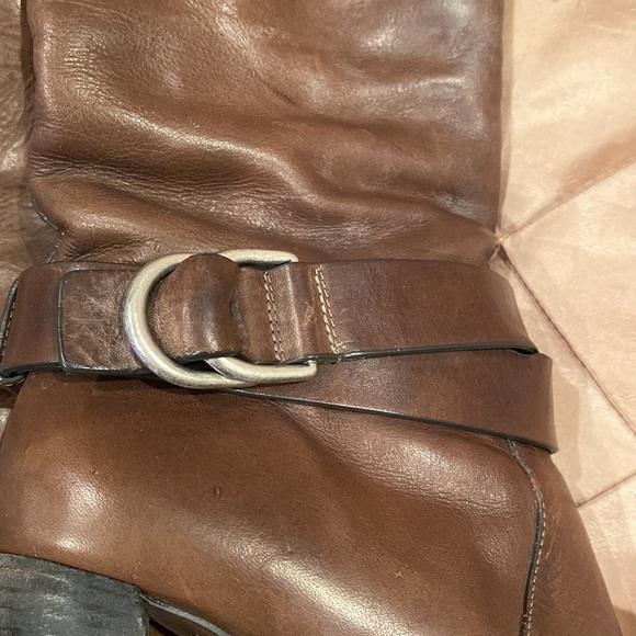 Brunello Cucinelli fabulous distressed leather, fur lining heels ,37 - Picture 5 of 11